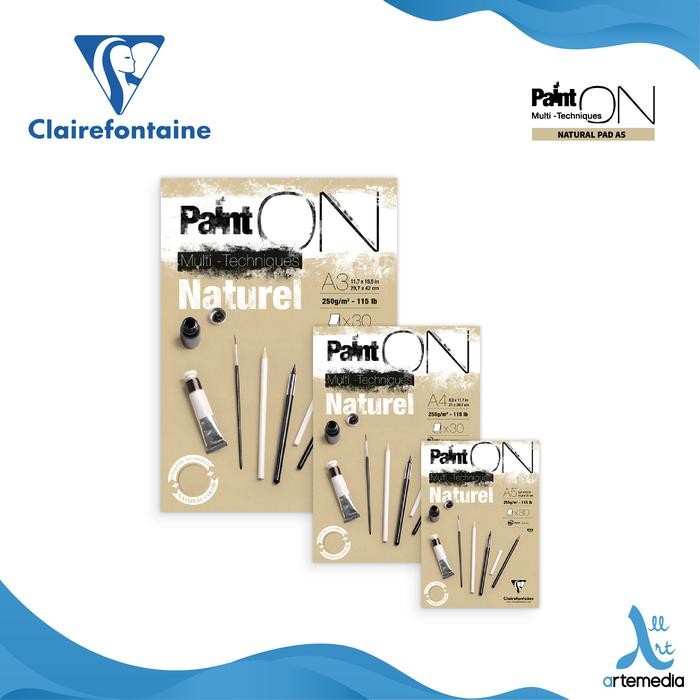 

Buku Sketsa Clairefontaine Paint On A4 Natural Paper Multi Pad