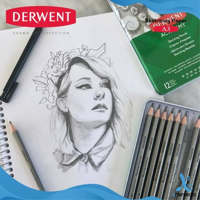 

Buku Sketsa Derwent A3 Sketch Pad Wire Bound Drawing Sketching Paper