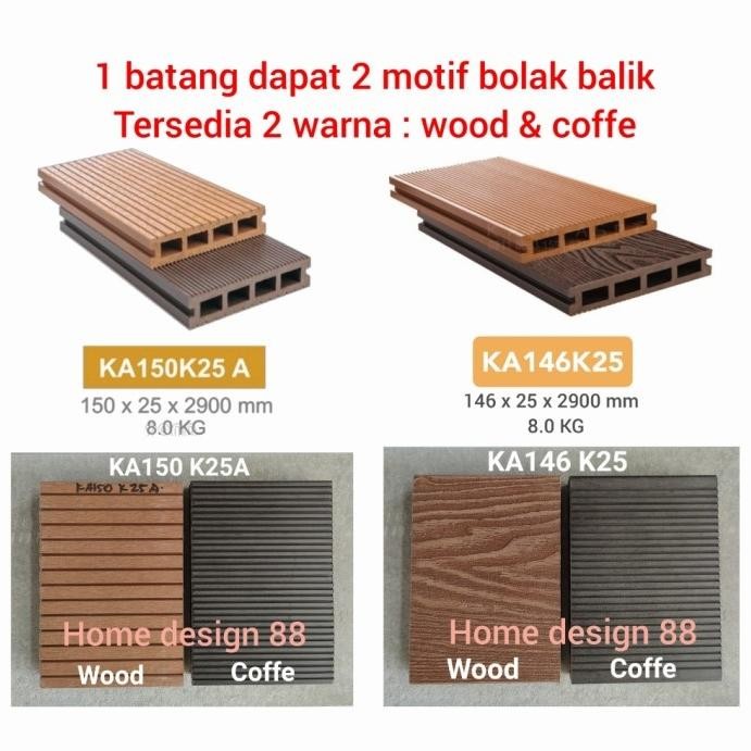 Bisa Termin Decking Wpc Lantai Decking Ka Hollow