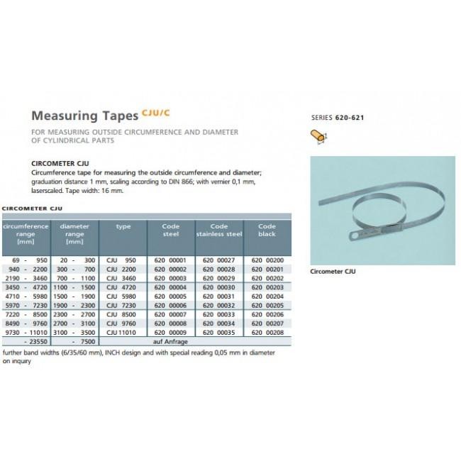 Terbatas Schwenk - Type: Cju 950 Circometer/ Meteran Lingkar (620 00027) Terlariss 