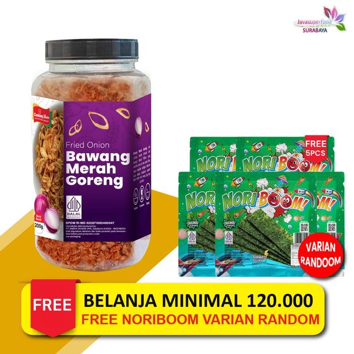 

NEW PRODUK BAWANG MERAH GORENG /FRIED ONION/BAWANG GORENG SIAP SAJI ORIGINAL 200G REE RAIN
