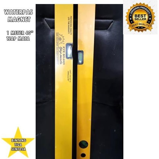 Berkualitas Waterpas Magnet 1Meter 40" Tjap Mata Terlariss 