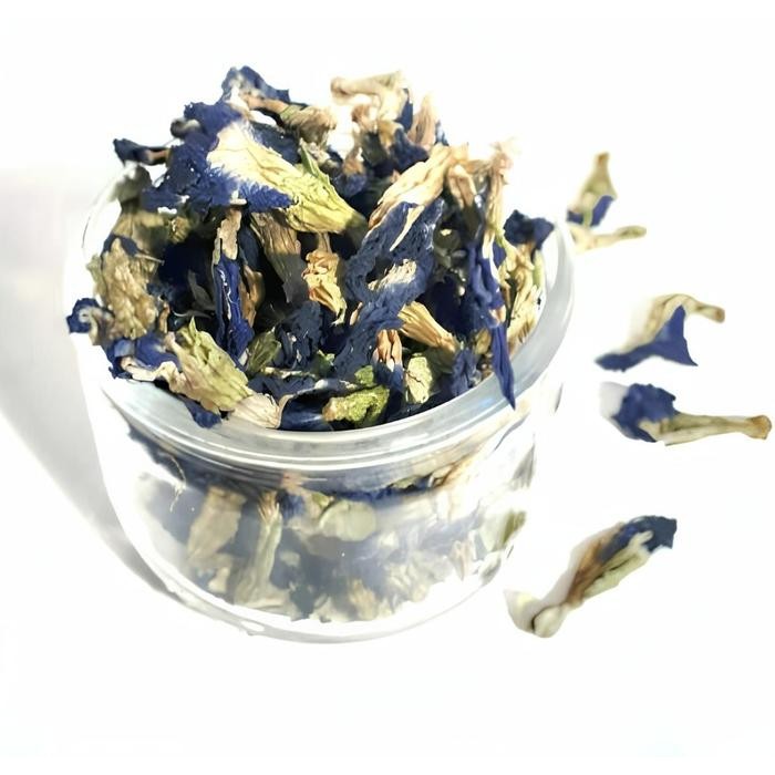 

Exp Lama Teh Bunga Telang Safiya 100gr - Butterfly Pea Teh Biru Alami