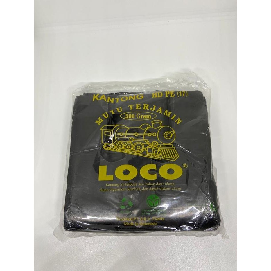 

Kantong Plastik Hitam Tebal [ukuran 17-40] berat 500 gram