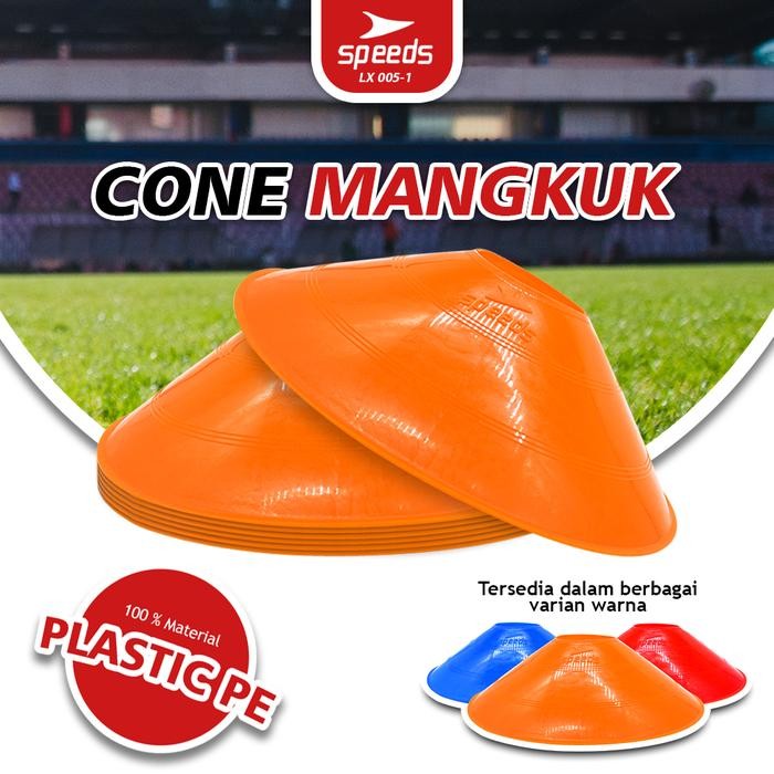 TERMURAH Cone Mangkok 1 Set Latihan Bola Alat OlahSepak Bola / Futsal Cones Sepak Bola, Basket,