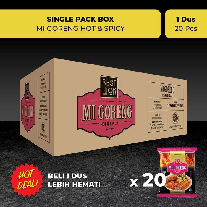 

Pilihan- Best Wok Mi Goreng Hot & Spicy Dus 20 Pcs