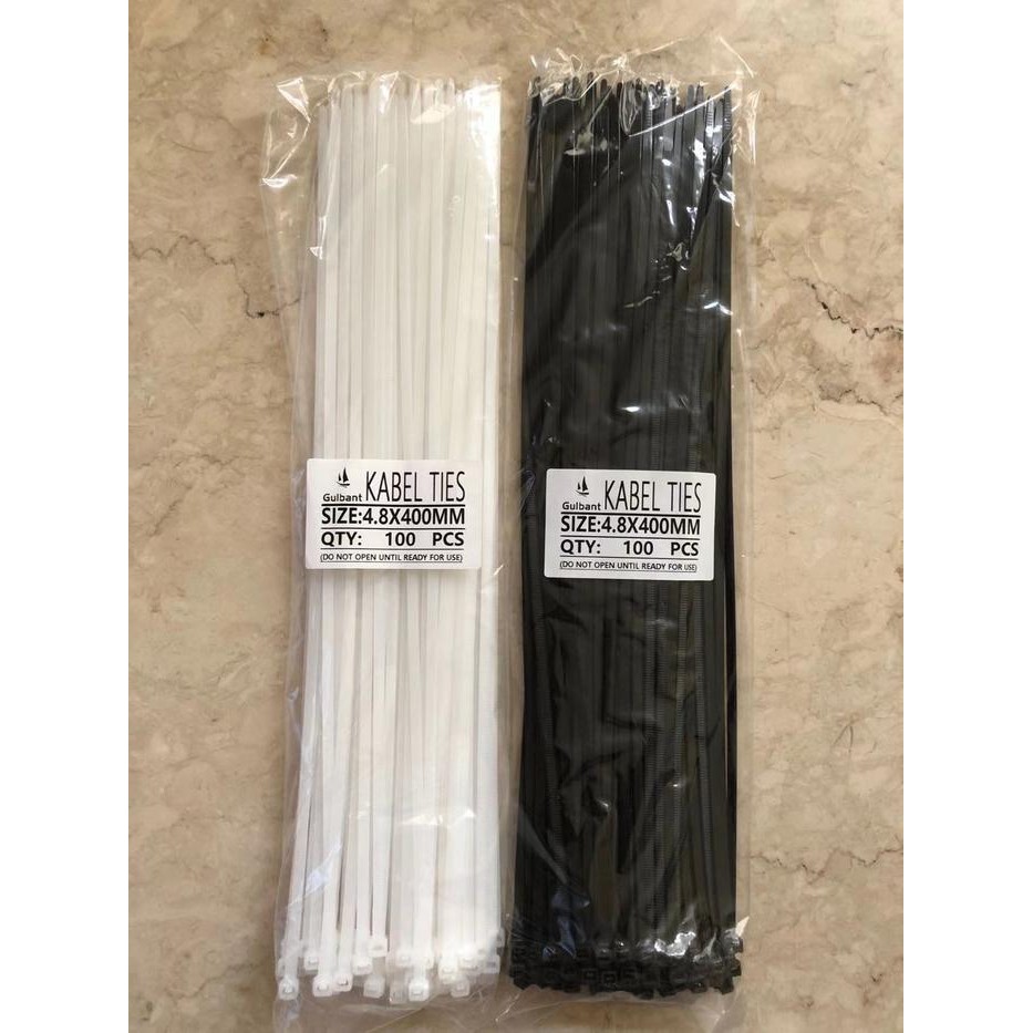 

jjm - Kabel Ties Cable Tie 4.8 x 400mm (40cm) CV 400 Kualitas baik