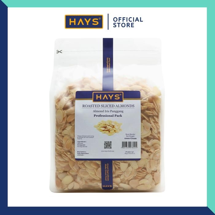 

Almond Iris Panggang 1KG / Roasted Sliced Almond 1KG - HAYS