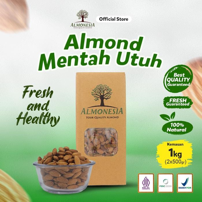 

Almonesia Natural Whole Almond - 2 x 500gr