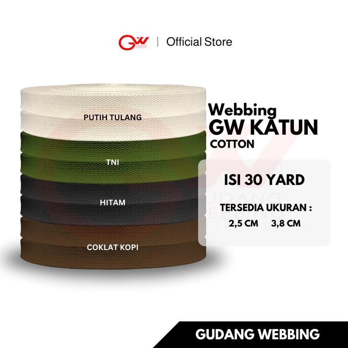 Pilihan- Tali Webbing Katun 2,5 Cm