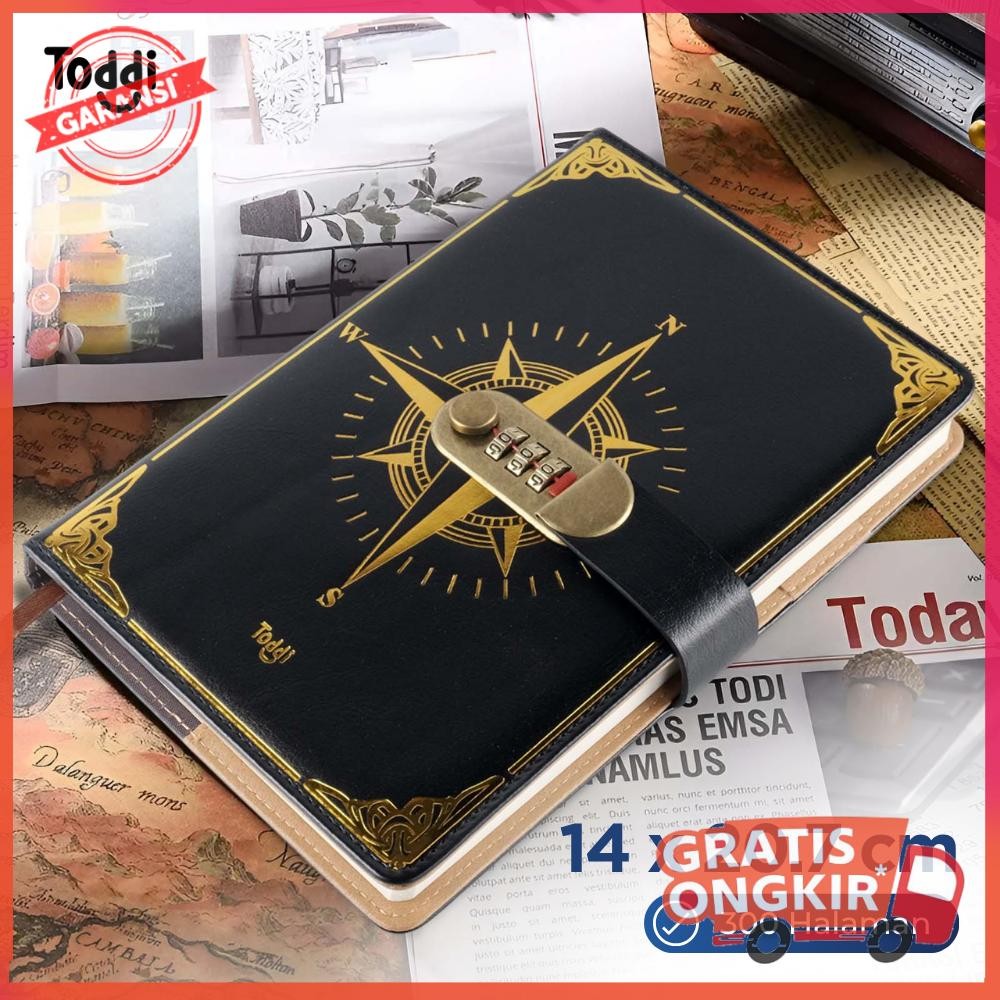 

Buku Jurnal Leather Diary 300 Halaman with Lock - JJ-03