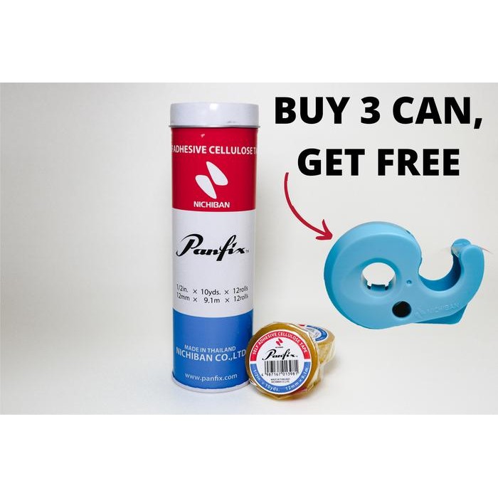 

Pilihan- Panfix 1/2 Inch X 10Yds X Core 1 Inch (12Rolls/Klg) Can Cellulose Tape