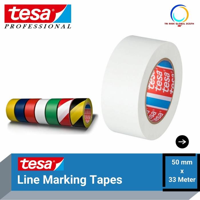 

Pilihan- Tesa Floor Tape Lakban Lantai - Size 50Mm X 33 Meter