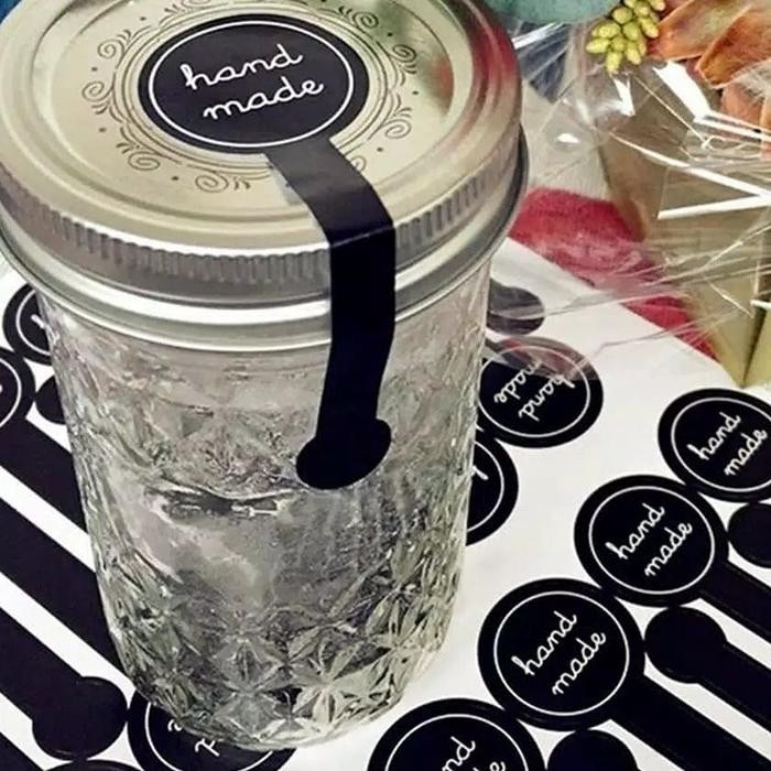 

Pilihan- 100Pcs Sticker "Hand Made Long Design