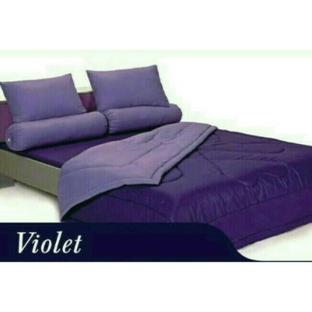 Sprei Grand Shyra Polos Motif Dua Warna