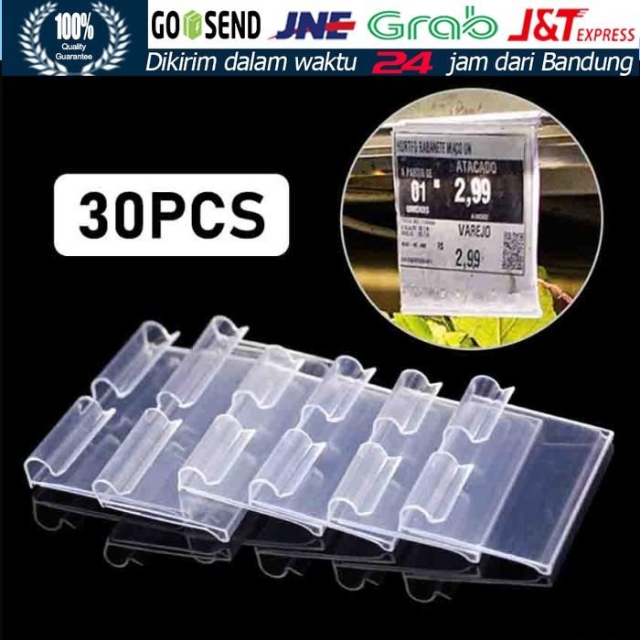 

Pilihan- 30Pcs Label Harga 6Cm Price Tag Holder Name Card Holder Bahan Akrilik