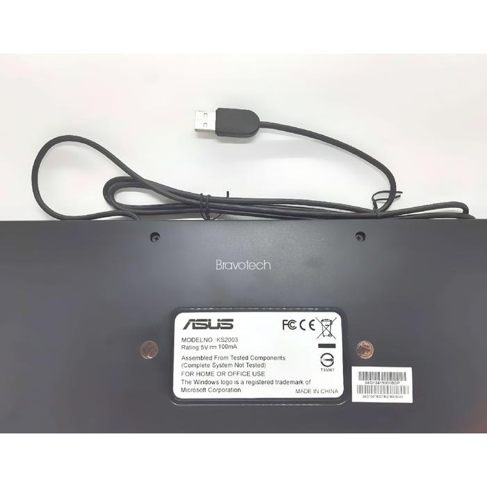 Asus Pc Desktop Keyboard Model Ks2003 - Black