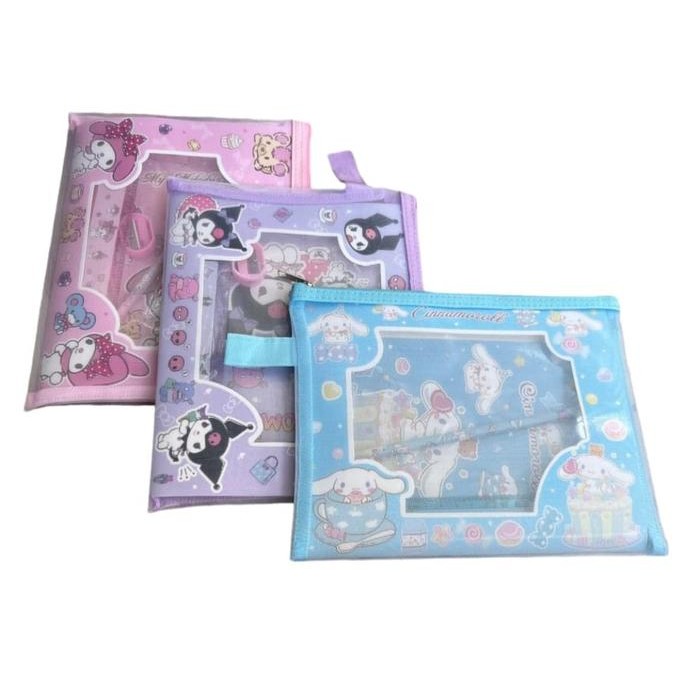 

Paket Alat Tulis Set Lengkap Pouch Kuromi Melody Cinamorol 8027 //Set Alat Tulis Sekolah Sanrio Kado