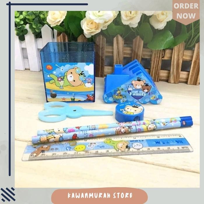 

Alat Tulis Anak Set Karakter Rumah Boneka Lucu / Paket Alat Tulis