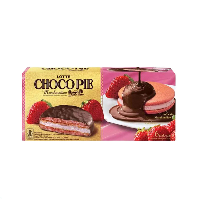 

Lotte Choco Pie Marshmallow Strawberry 156G