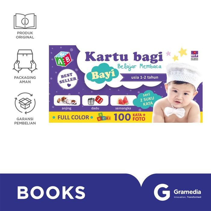 Kartu Bayi Belajar Membaca Usia 1-2 Tahun