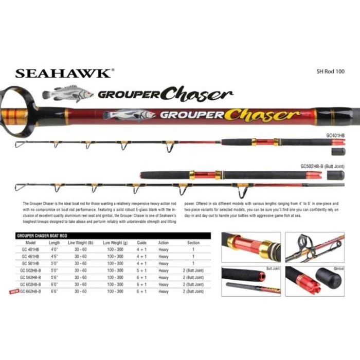 Joran jigging Seahawk grouper chaser 165 cm