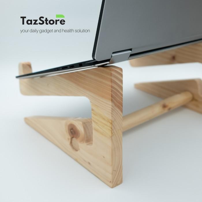 Wood Stand Laptop / Stand Laptop Kayu