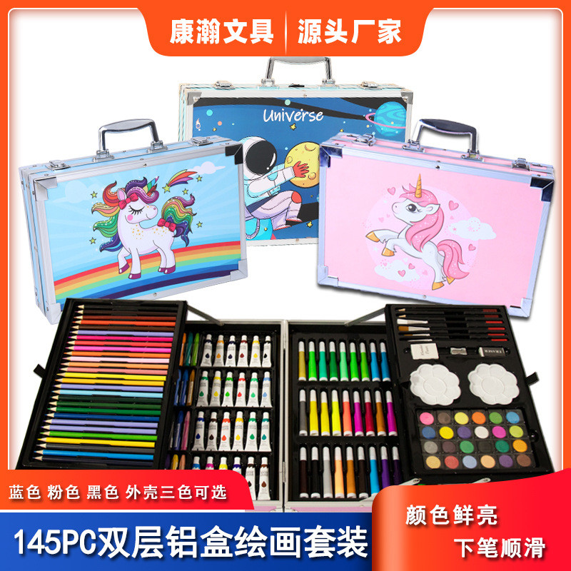

Set Alat Lukis 145pcs - Kotak Aluminium - Hadiah untuk Pelajar - Warna Pink, Biru, Astronot - Perlengkapan Sekolah & Seni |NM55ESRT|