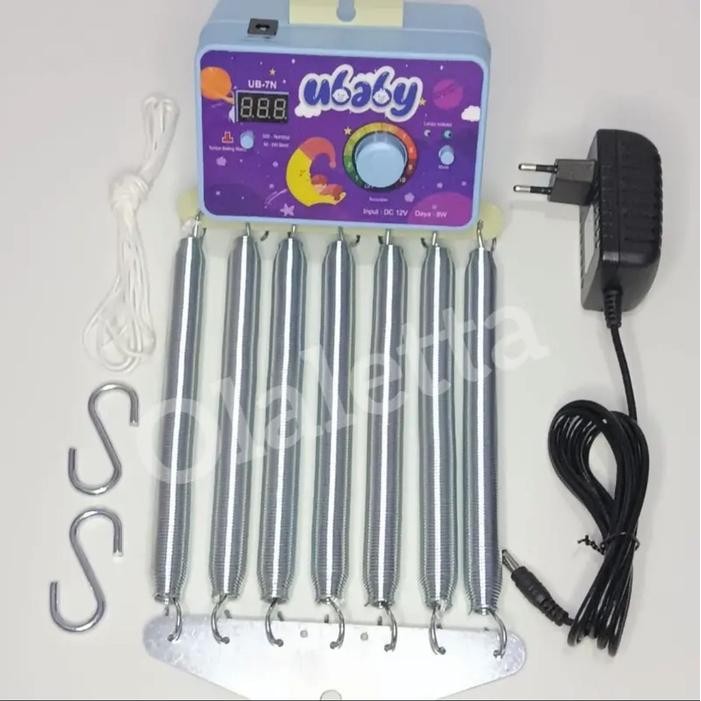 ayunan elektrik bayi ayunan listrik bayi ubaby 7per ungu