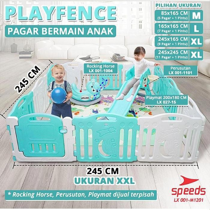 [SET] Pagar Anak Pagar Bayi Set Playpen Bayi Pagar Mainan Anak Bisa Dilipat Babyfance 001-1201
