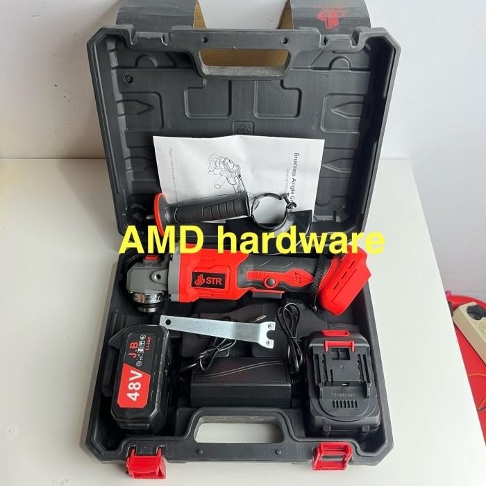 NAGAWA CG2110K Gerinda Cordless Brushless BATERAI 21V 4" mesin gurinda