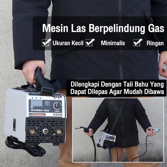 Mesin Las murah mig Listrik trafo las welding inverter Las Tanpa Gas Travo Inverter MIG 250 Mesin