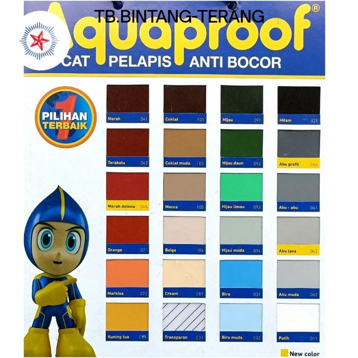 Bisa Gosend Aquaproof Warna Biru 1 Kg Cat Pelapis Waterproof Anti Bocor Rembes