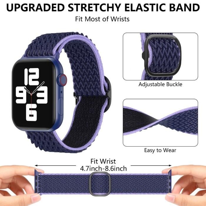 Tali Jam Strap Batik Nylon iWatch T500 T55 Ultra T900 Pro Max T800 Smartwatch Tali Jam Tangan Pintar