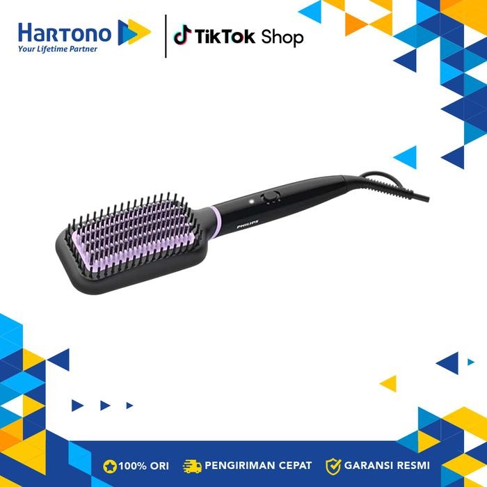 Philips Sisir Pelurus Rambut Brush Hair Straightener BHH880/00
