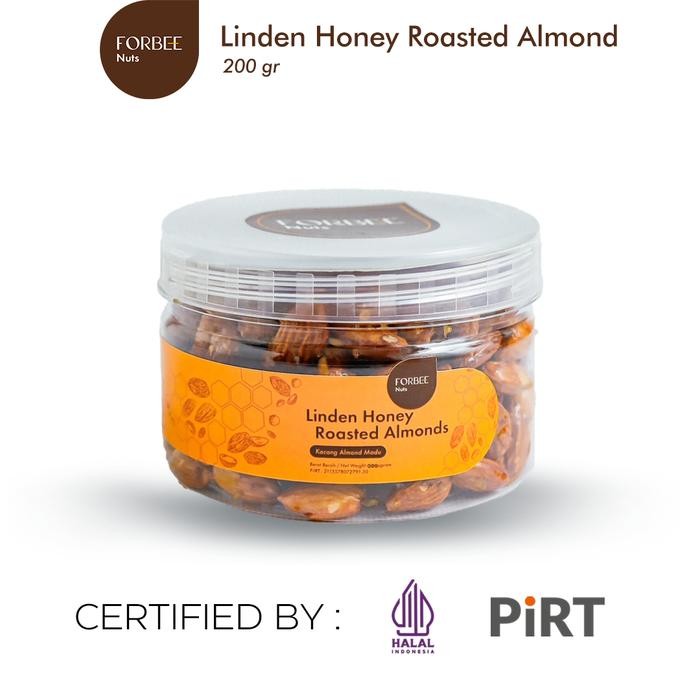 

ASLI Kacang Almond Panggang Forbee 200g Linden Honey Roasted Almond Snack Lebaran Toples Cemilan