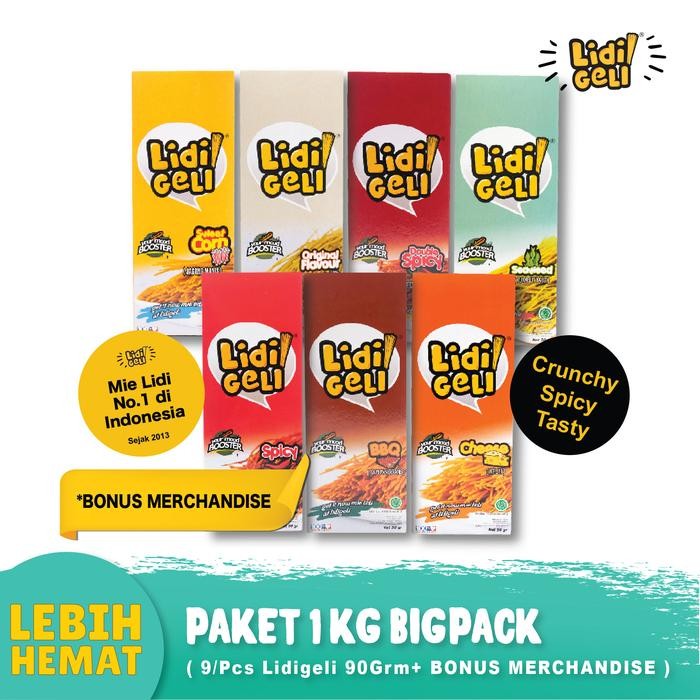 

TERMURAH Lidigeli 90gr-Paket 1 kg (9 pcs) READY STOCK