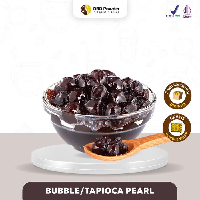 

Pilihan- Topping Bubble - Tapioca Pearl (Kemasan 1Kg)