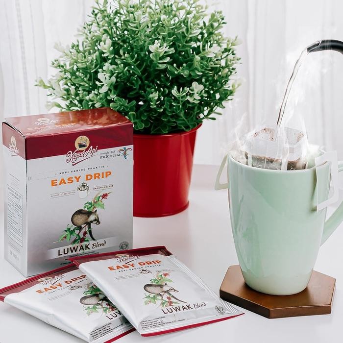 

Pilihan- Kapal Api Luwak Blend Easy Drip Coffee Box (5 Sachet X 10 Gram)
