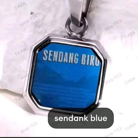 ASLI aksess liontin kalung Sendang BIRU READY STOCK