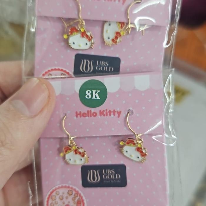 Anting Hello Kitty Emas / Anting Emas Anak / Anting Anak Emas Asli