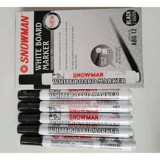 

Spidol Snowman Whiteboard / White Board Marker Papan Tulis Bg-12