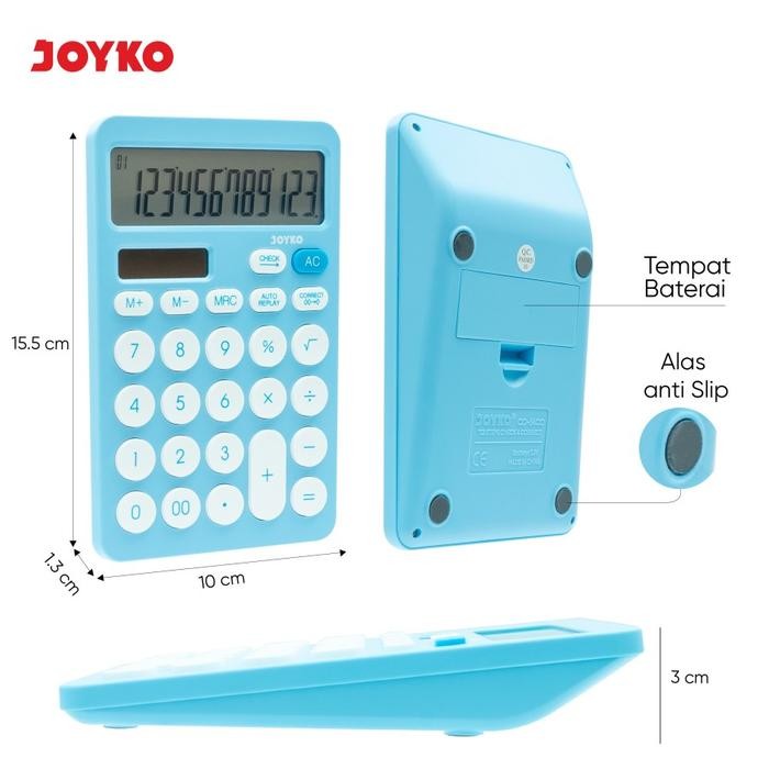 

Bisa E-Faktur! Calculator Kalkulator Joyko Cc-64Co 12 Digits Check & Correct