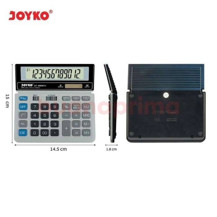 

Kalkulator Joyko 12 Digits Check Correct Besar Cc-868Ch Calculator