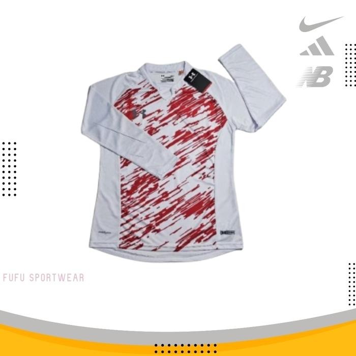 Kaos Olahraga Dryfit Wanita Lengan Panjang Muslimah Motif Modern Gym Senam Aerobik Zumba Seragam