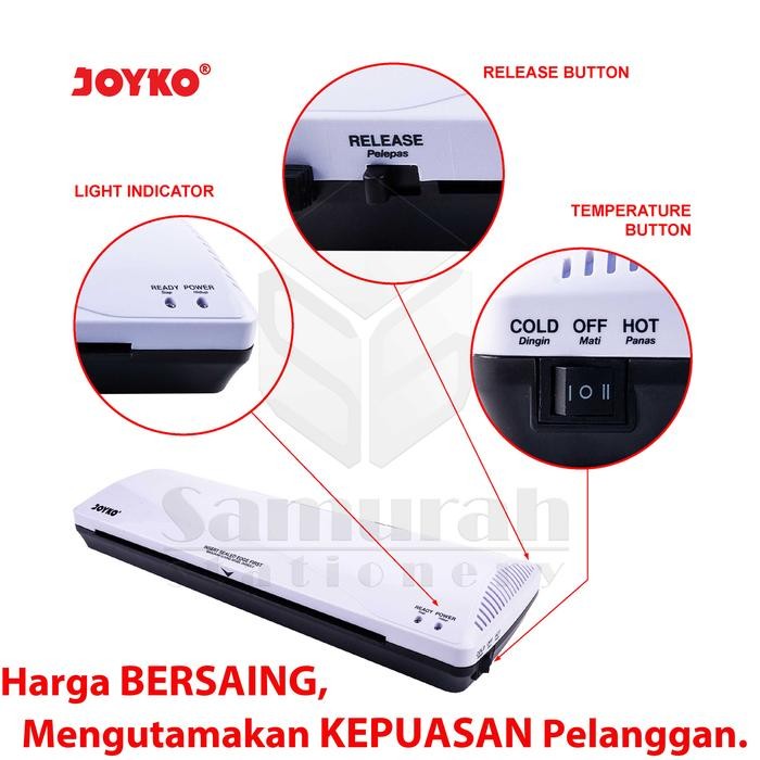 

Pilihan- Mesin Laminating Folio F4 - A4 - A3 Joyko Lm 03 / Laminator Size Lm 01 / Press Ktp