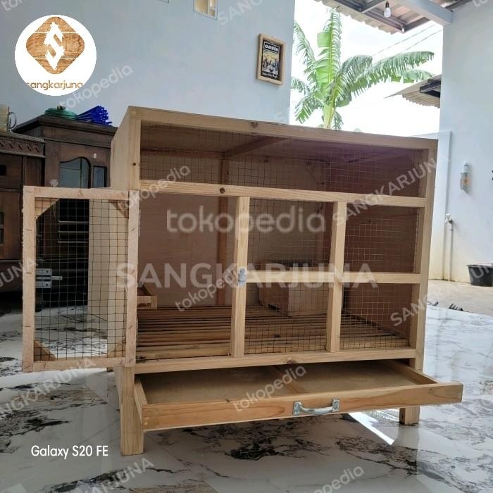 kandang ayam serama ukuran 75x60x60