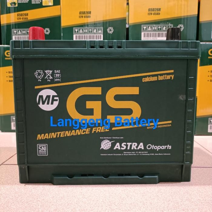 Paling Laris Gs Aki Mobil Gs Astra N50Z 12V 60Ah Aki Kering Maintenance Free Terlariss 