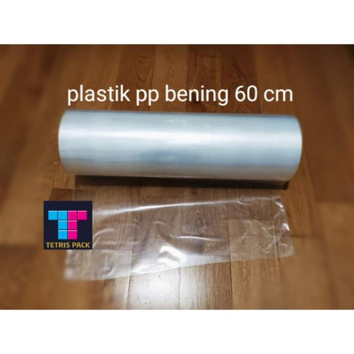 plastik laundry gulungan pp roll bening uk 60cm