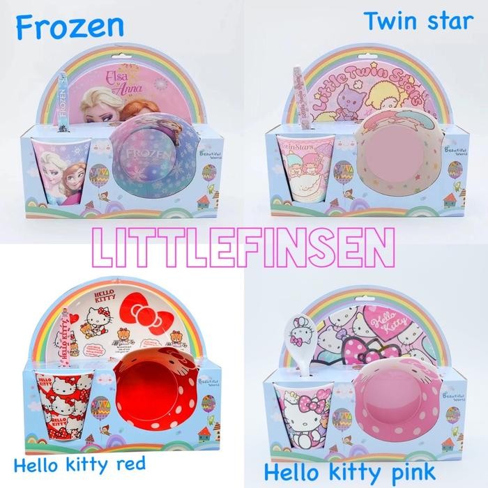 Piring melamin anak/piring makan set anak/set piring karakter anak
